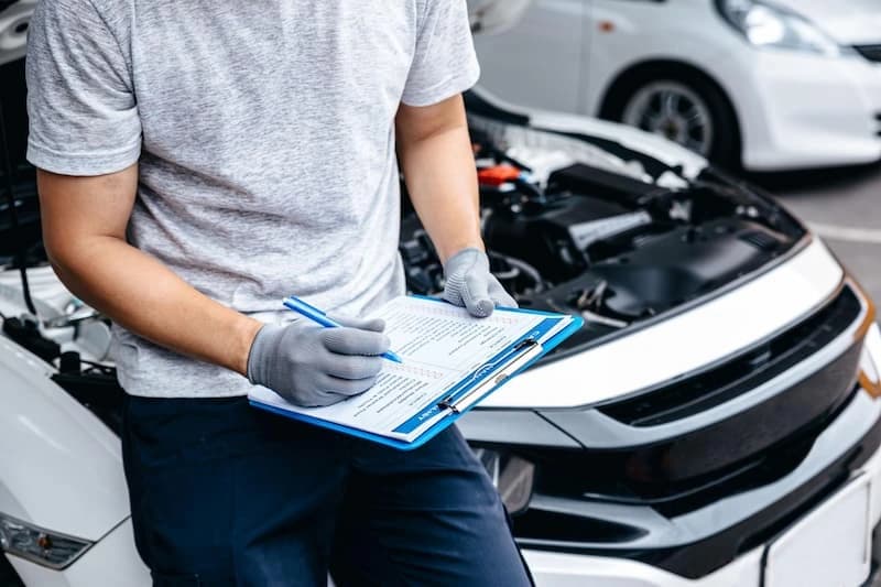 Detailed car inspection